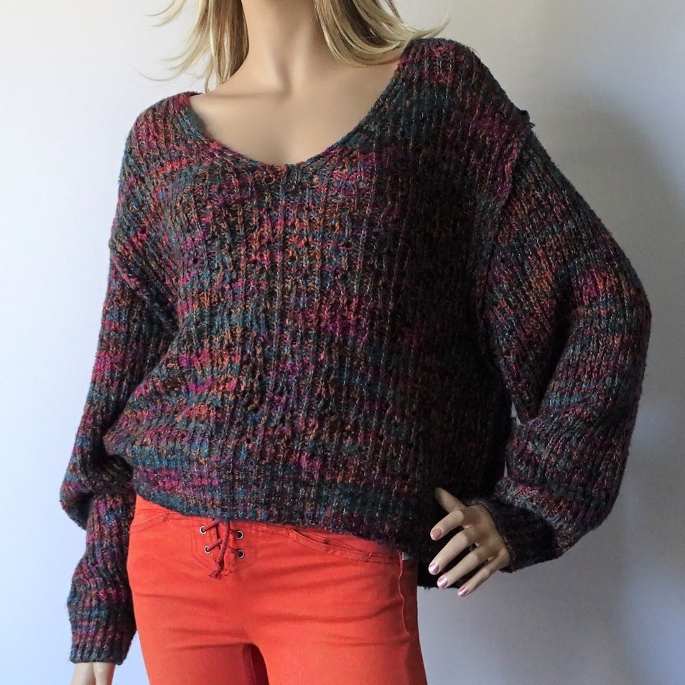 Free People Highland V-Neck Sweater NWT